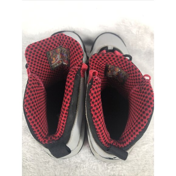 Vintage Air Jordan 10 Retro Chicago Basketball Shoes Youth Size 5 White/Black/Re - Picture 6 of 11